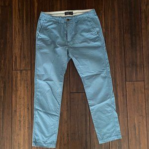 Men Abercrombie and fitch blue chino pants 30W